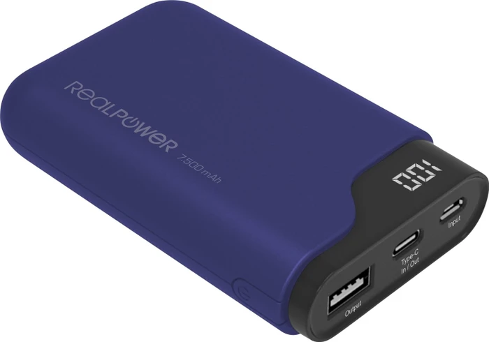 Ultron Powerbank RealPower PB-7500C navy blue