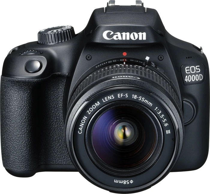 Canon EOS 4000D mit Objektiv EF-S 18-55mm 3.5-5.6 und EF 75-300mm 4.0-5.6 III