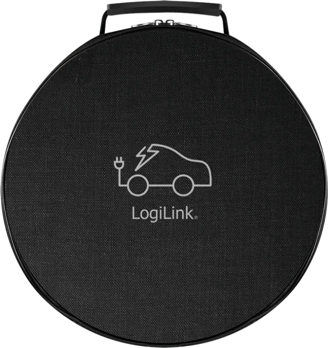 LogiLink E-Auto-Ladekabel, Typ 2, 3-phasig, 32A mit Tasche, 22kW, 2.5m