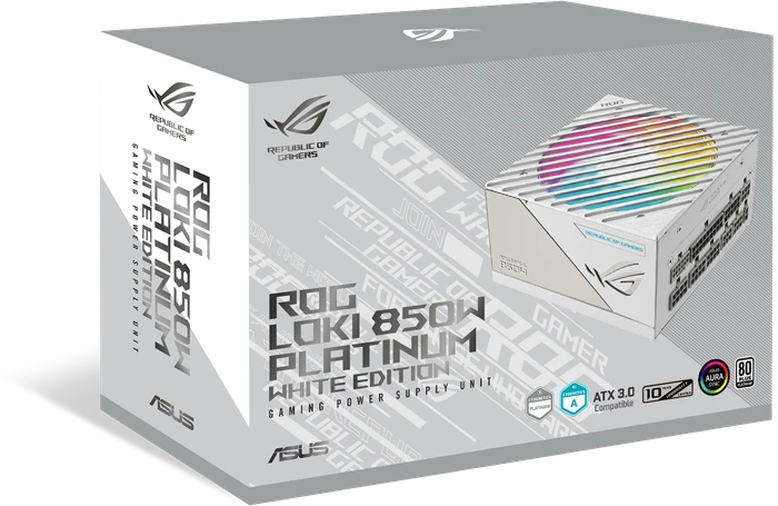 ASUS ROG Loki Platinum White Edition, ROG-LOKI-850P-WHITE-SFX-L-GAMING, 850W, ATX 3.0