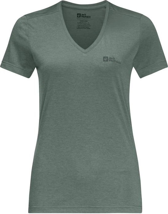 Jack Wolfskin Crosstrail Funktionsshirt kurzarm hedge green (Damen)