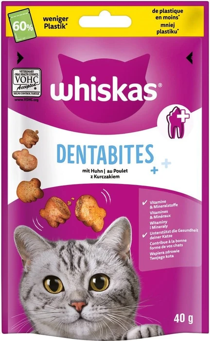 Whiskas Dentabites mit Huhn, 40g