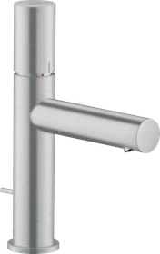 Hansgrohe Axor Uno Waschbeckenarmatur 110 mit Zerogriff und Zugstangen-Ablaufgarnitur brushed chrome