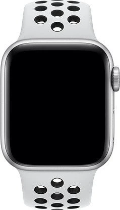 Apple Nike Sportarmband S/M und M/L für Apple Watch 40mm platinum/schwarz