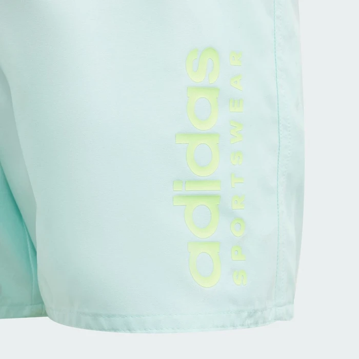 adidas Sportswear Essentials Logo CLX Badeshorts semi flash aqua/green spark (Junior)