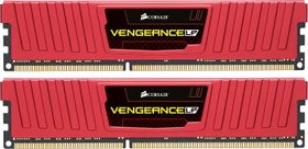 Corsair Vengeance LP rot UDIMM 8GB Kit, DDR3-1600, CL9-9-9-24