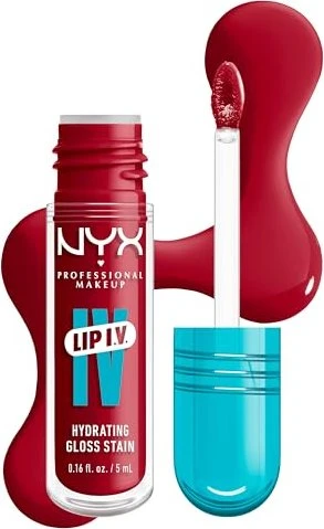 NYX Lip I.V. Hydrating Gloss Stain red-y. set. wet!, 5ml