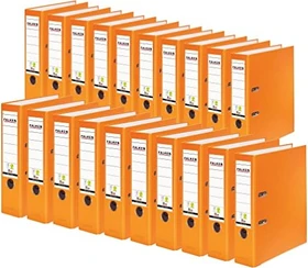 Falken Color Ordner 2-Ring PP, 80mm, A4, orange, 20er-Pack