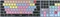 LogicKeyboard Titan Wireless Avid Pro Tools Mac, Titanium Gray, LEDs weiß, USB/Bluetooth, DE Vorschaubild