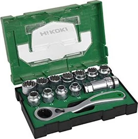 Hikoki Steckschlüsselsatz inkl. Werkzeugbox, 13-tlg.