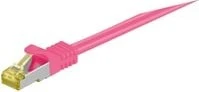 goobay Patchkabel, Cat7/Cat6a, S/FTP, RJ-45/RJ-45, 1m, rosa