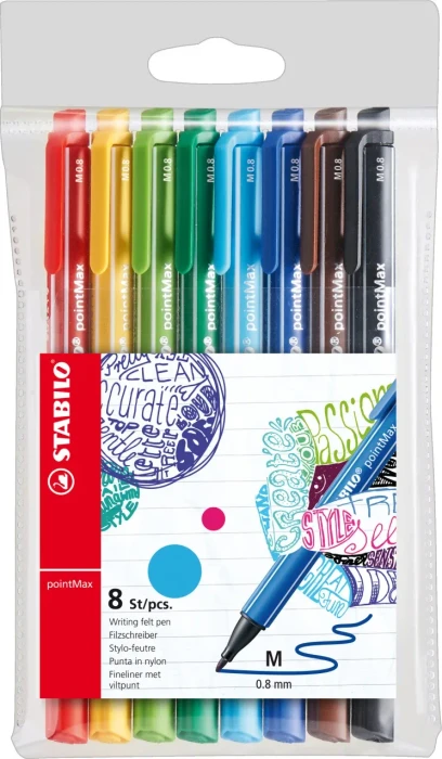 STABILO pointMax sortiert, 8er-Pack, Kunststoffetui