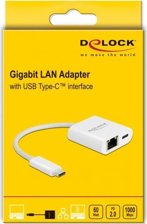 DeLOCK RJ-45 LAN-Adapter, USB-C 3.0 [Stecker]