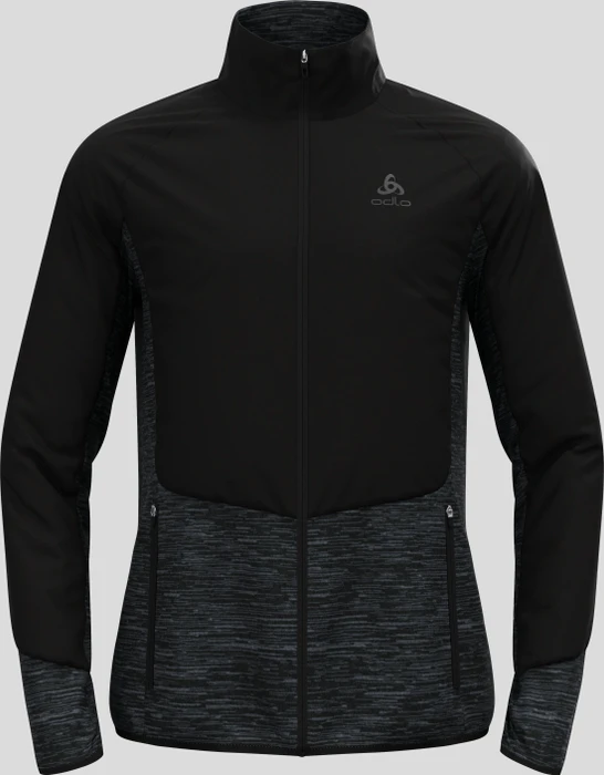 Odlo The Run Easy Warm Hybrid Funktionsjacke schwarz (Herren)