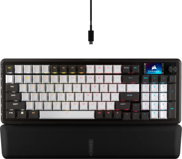 Corsair Vanguard 96, schwarz/weiß, LEDs RGB, MLX Plasma, USB, DE