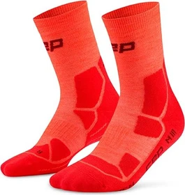 CEP Hiking Mid Cushion Compression Wandersocken neon coral/red (Herren)