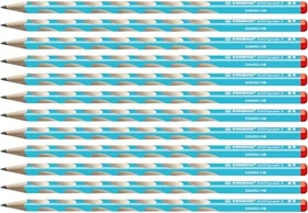 STABILO EASYgraph S Bleistift HB graphit, blau, Rechtshänder, 12er-Pack