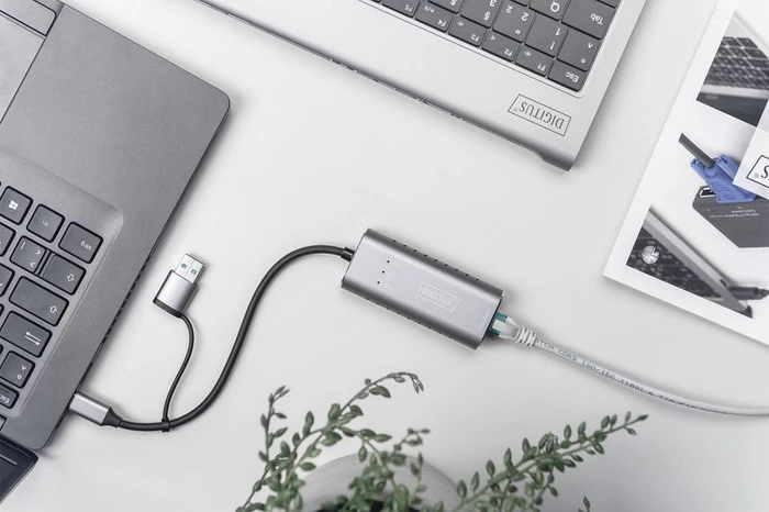 Digitus 2.5G Adapter LAN-Adapter, RJ-45, USB-C 3.0 [Stecker]