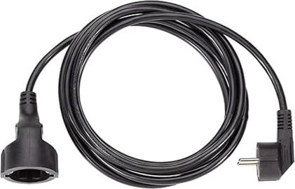 Bachmann Netzkabel Schuko-Verlängerung schwarz, 5m