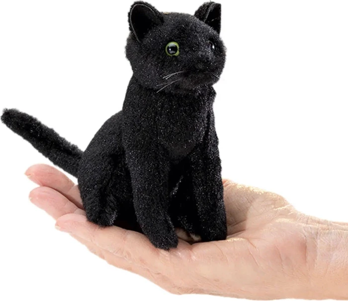 Folkmanis Fingerpuppe schwarze Katze