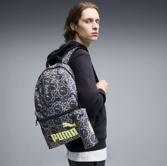 Puma Phase 20l Set moody gray/smokey gray/geometric aop
