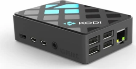Flirc Gehäuse für Raspberry Pi 4, Kodi Edition, anthrazit
