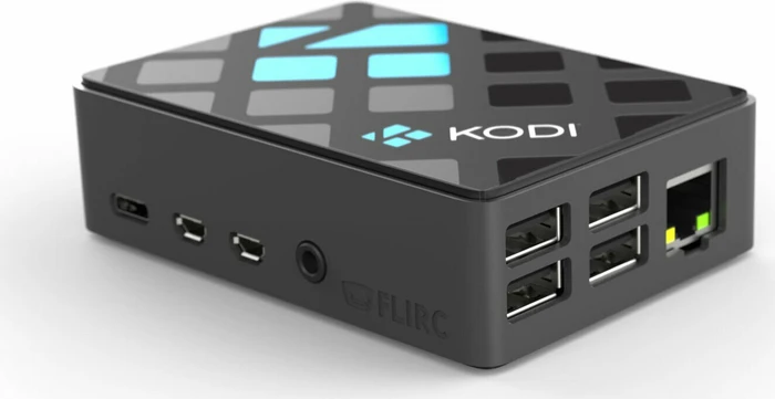 Flirc Gehäuse für Raspberry Pi 4, Kodi Edition, anthrazit