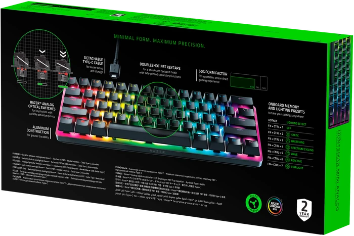 Razer Huntsman Mini Analog Switches, Razer Analog Optical Switch, USB, DE