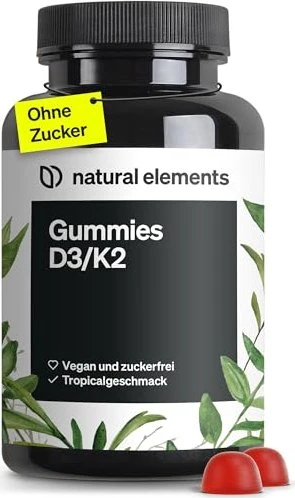 natural elements Vitamin D3/K2 Gummies, 120 Stück