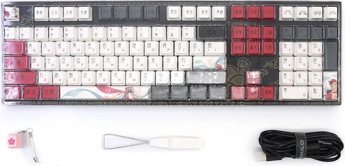 Varmilo VEA108, Beijing Opera, LEDs weiß, MX SILENT RED, USB, US