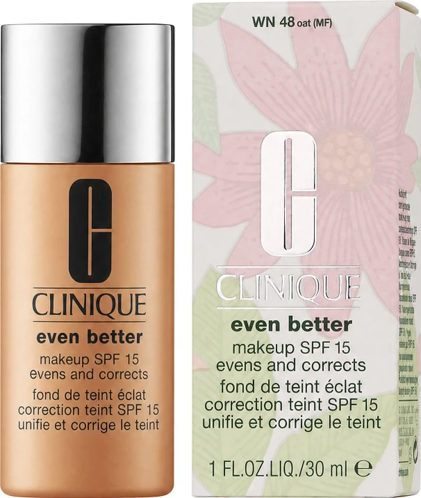 Clinique Even Better Evens and Corrects Makeup Foundation WN48 oat LSF15, 30ml