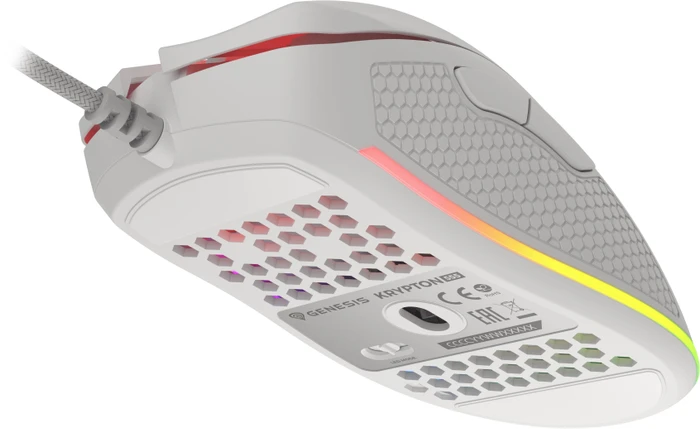 Genesis Krypton 555 Ultralight Gaming Mouse weiß, USB