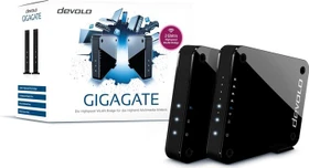 devolo GigaGate Starterset, Router und Repeater Set, 2er-Bundle (9855)
