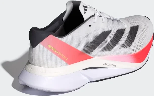 adidas Adizero Boston 12 cloud white/aurora met/solar red (Herren)