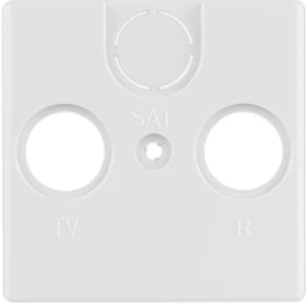 REV Ritter Quadro Abdeckung für Antennen-Dose, weiß
