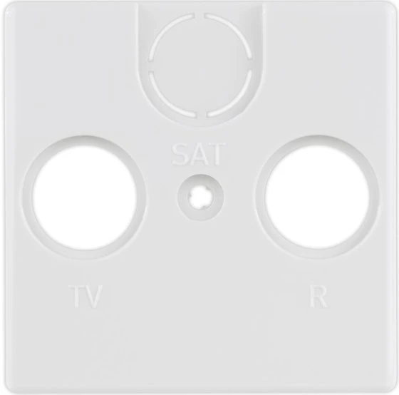 REV Ritter Quadro Abdeckung für Antennen-Dose, weiß