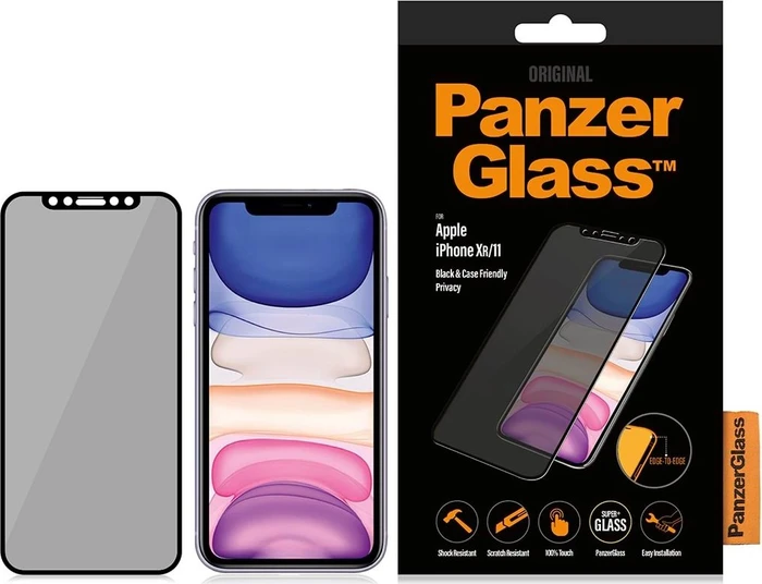 PanzerGlass Edge-to-Edge Case Friendly & Privacy für Apple iPhone 11 schwarz