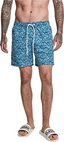 Urban Classics Floral Badeshorts navy (Herren)