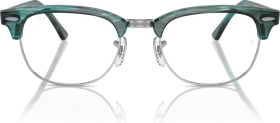 Ray-Ban RB5154 Clubmaster Optics 51mm polished striped green