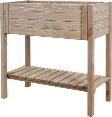 Siena Garden Aron Hochbeet 79x39cm grau Kiefer
