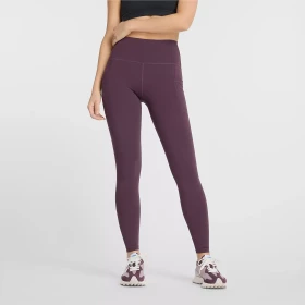 New Balance Sleek Pocket High Rise 27" Legging Hose lang plum brown (Damen)
