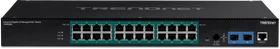 TRENDnet TI Hardened Industrial Rackmount Gigabit Managed Switch, 24x RJ-45, 2x SFP, 685W PoE+ (TI-RP262i)