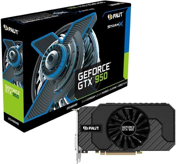 Palit GeForce GTX 950 StormX, 2GB GDDR5, 2x DVI, HDMI, DP