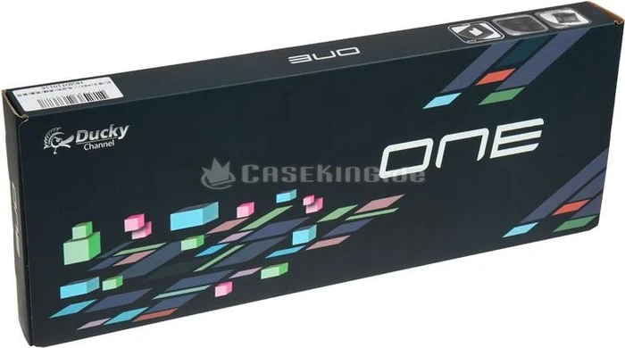 Ducky One PBT, LEDs blau, schwarz, MX BLUE, USB, DE