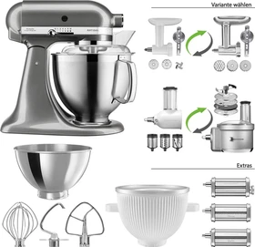KitchenAid 5KSM185PSEMS Artisan medaillon silber