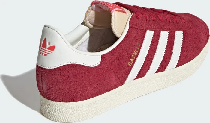 adidas Gazelle team victory red/off white/cream white