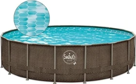Mountfield Elite Doppelrattan Frame Pool rund 549x122cm