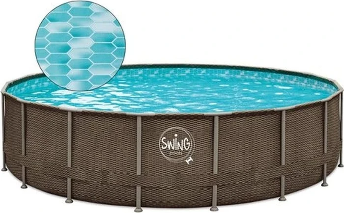 Mountfield Elite Doppelrattan Frame Pool rund 549x122cm (3EXB0601)