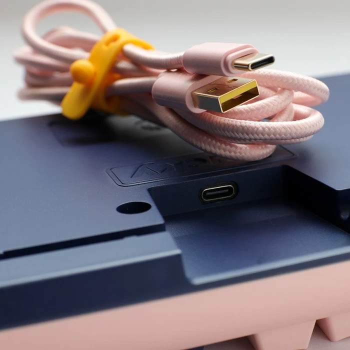Ducky One 3 Fuji PBT rosa/blau, MX SILENT RED, USB, DE