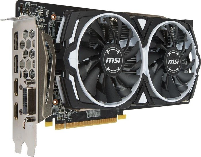 MSI Radeon RX 480 Armor 8G OC, 8GB GDDR5, DVI, 2x HDMI, 2x DP